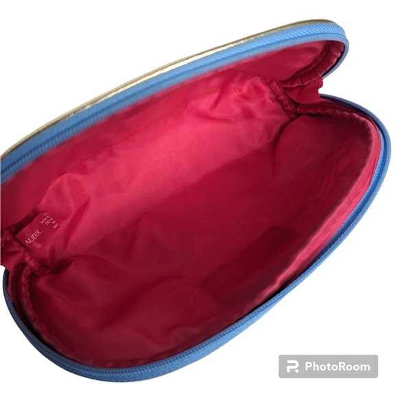 Estee Lauder Lilly Pulitzer For Estee Lauder Blue Floral Cosmetic Bag - Picture 3 of 10